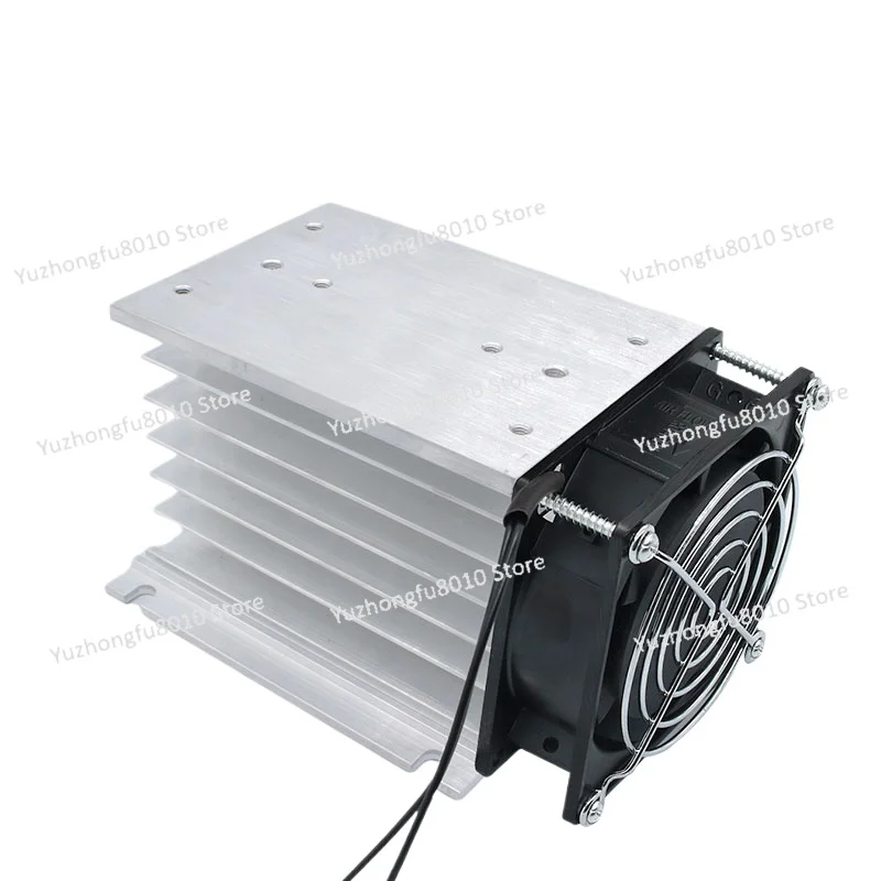 40A H-110 Three-Phase SSR Solid State Relay Heatsink with Fan view 3