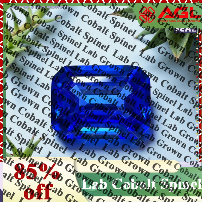 

TOPTEmeralds Cut Lab Grown Cobalt Spinel VVS1 Loose Gemstone For DIY Charms Jewelry Making