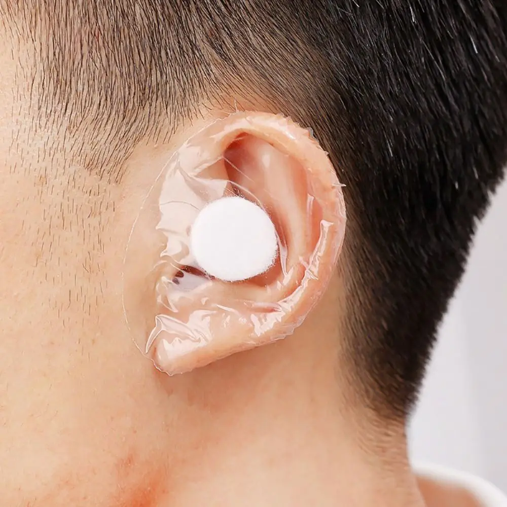 20Pcs Shield Earmuffs Waterproof Ear Pads Disposable Shower Anti-wear Foot Sticker Bath Swim Cover Protector Heel Ear Stickers