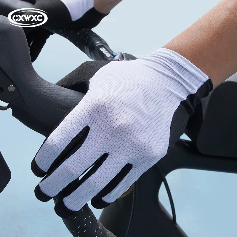 

CXWXC Велосипедные перчатки с полным пальцем Длинные MTB дорожные велосипедные перчатки SBR Амортизирующие нескользящие варежки для спорта на открытом воздухе с сенсорным экраном