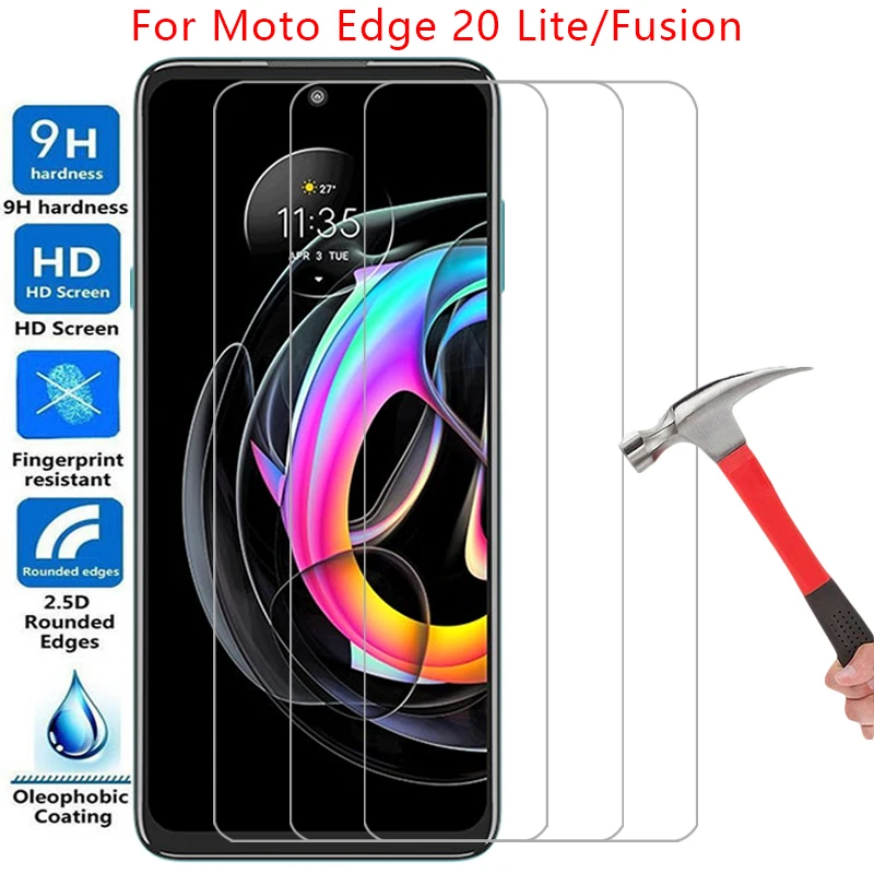 screen protector for motorola moto edge 20 lite fusion protective tempered glass on edge20 20lite 20fusion phone film glas mot