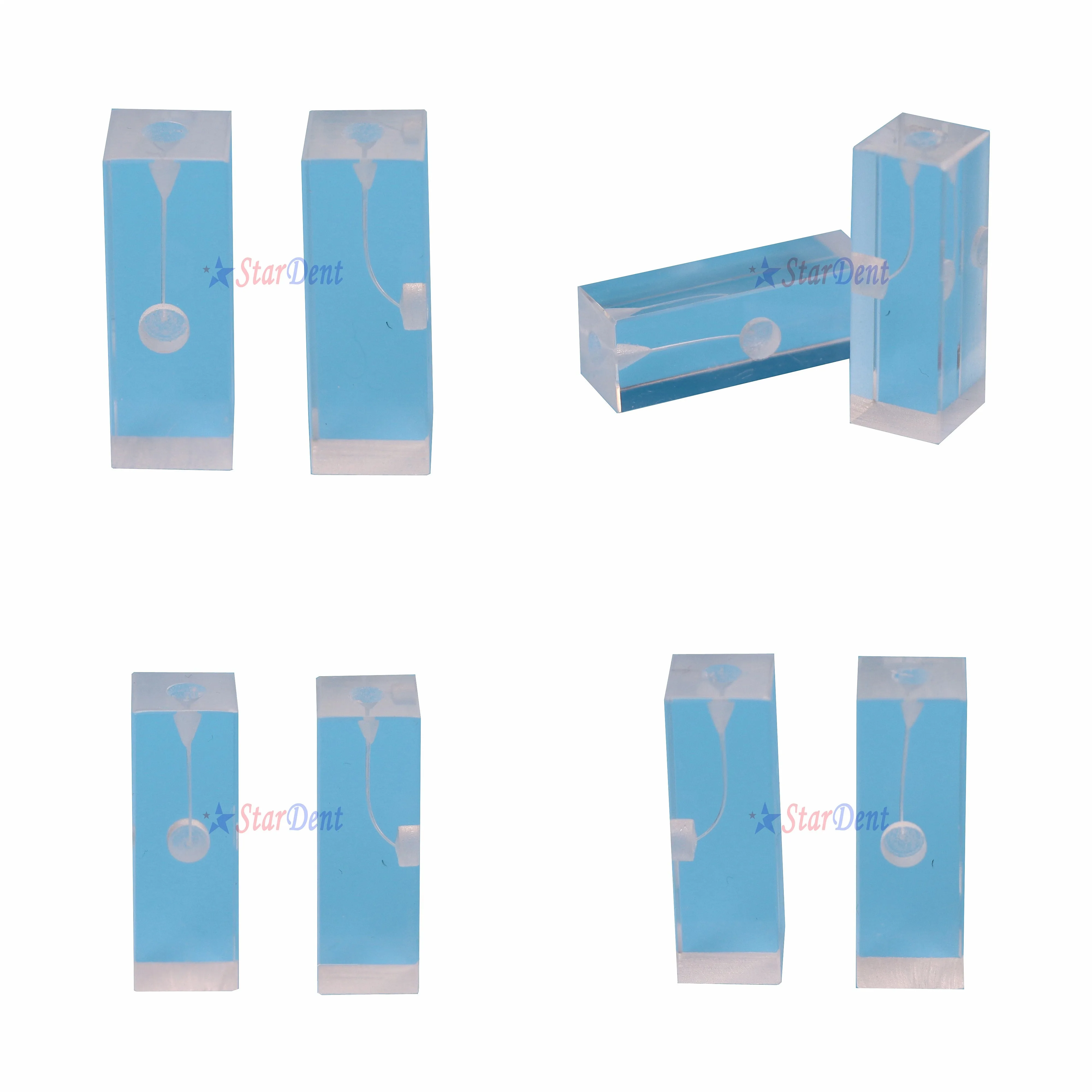 J-shaped Gutta Percha Training Blocks for Endodontic Root Canal Filling Student Dentals Model