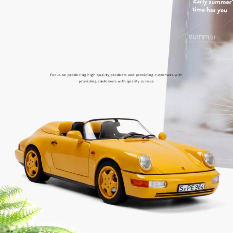 NOREV 1:18 مقياس 1993 911 964 Speedster محاكاة سبيكة سيارة نموذج عرض ثابت تحصيل لعبة هدية تذكارية الديكور