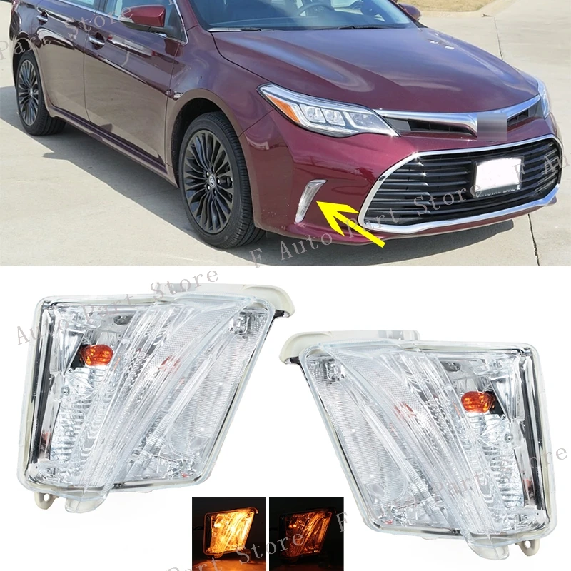 Światło przeciwmgielne Foglamp dla Toyota Avalon 2016 2017 2018 halogenowy przedni zderzak lampa przeciwmgielna wskaźnik kierunkowskazu