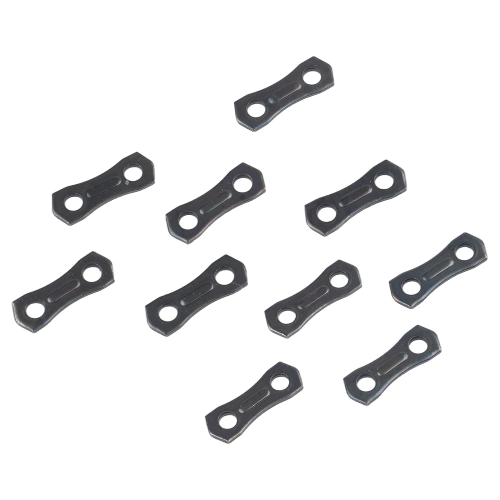 Set of 10 Chainsaw Chain Links for 3/8 050 1.3mm Chain Includes Plain and Preset Links Designed for Chainsaw Chain Maintenance