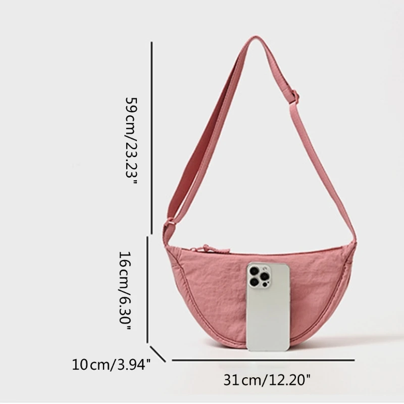 Casual Nylon Hobos Crossbody Bag for Women Men Shoulder Bags Large Capacity Tote Lady Travel Shopper Bag Female Purses