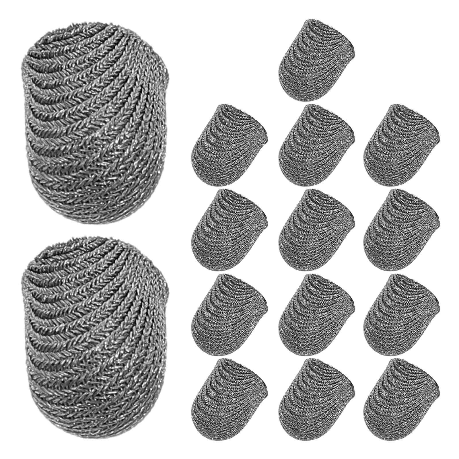 Capacitive Stylus Pen Replacement Mesh Tips 15 Pack 8mm Conductive Fabric Nibs for Touch Screen Devices