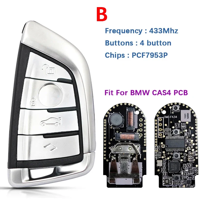 CN006079 4Buttons For BMW CAS4 FEM Smart Key PCF7953P Chip 434MHZ For Korean CAS4 FEM