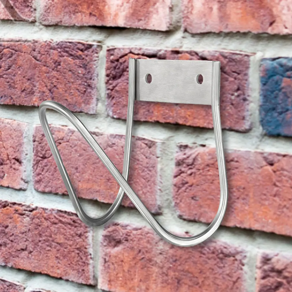 Stainless Steel Garden Hose Holder Wall Mounted Water Hose Hanger Water Hose Holder for Garden Garage Storage Rack