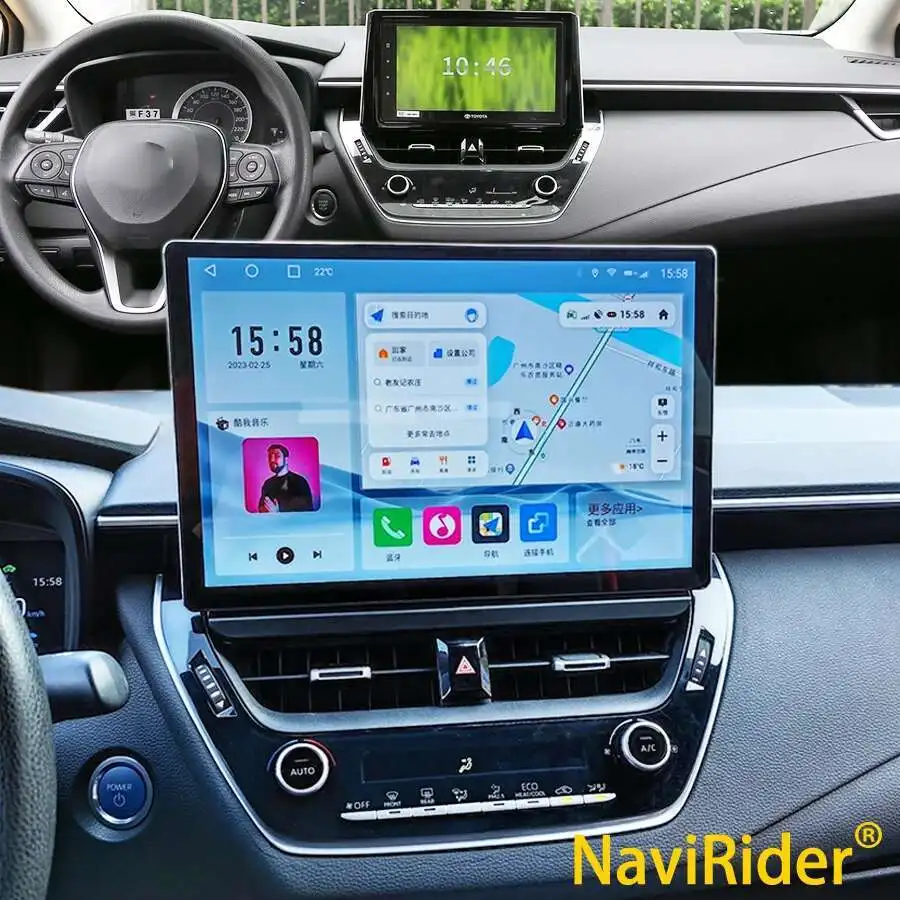 

Видеомагнитофон 13,3 дюйма, 2K экран, Android 13, для TOYOTA Corolla 2021 2022, гибридный Стерео GPS-навигатор, беспроводной Carplay