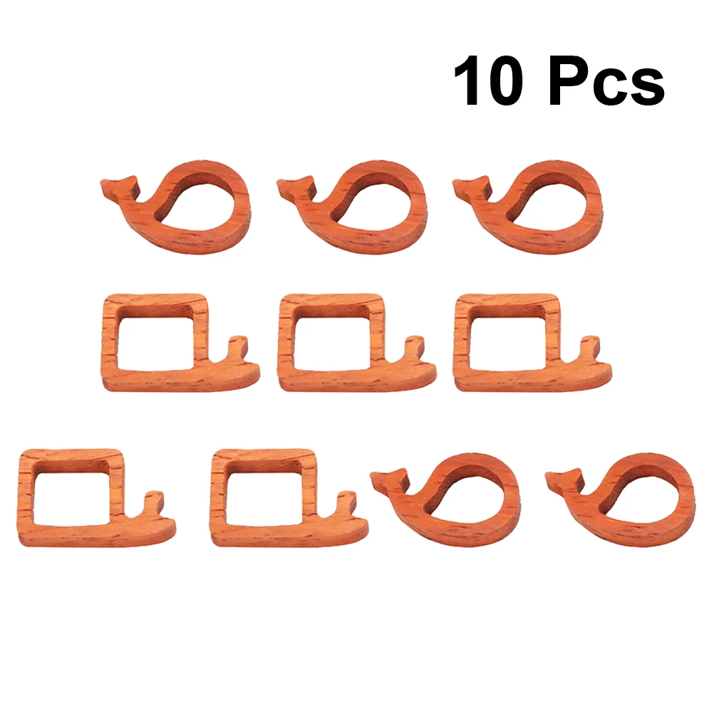 10pcs Sandalwood Pendant Molds Wooden Frame Necklace Casting Jewelry Making Epoxy Resin Accessories DIY Crafts Gifts