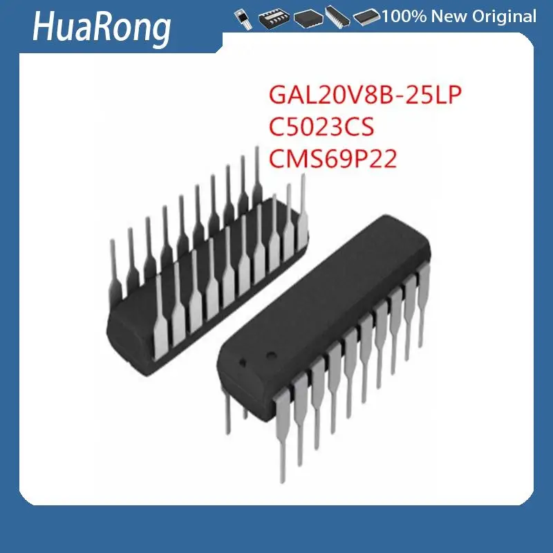 5PCS/LOT   GAL20V8B-25LP     C5023CS     UPC5023CS     CMS69P22     DIP20