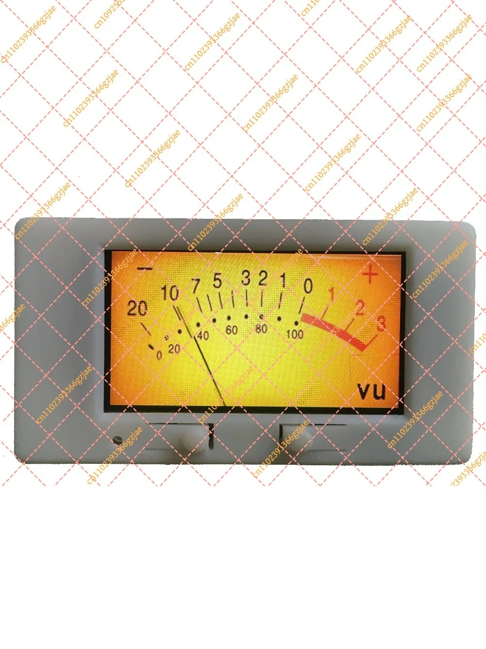 Voice-Activated Preamp Module with Analog VU Meter & Color Audio Spectrum LCD Display