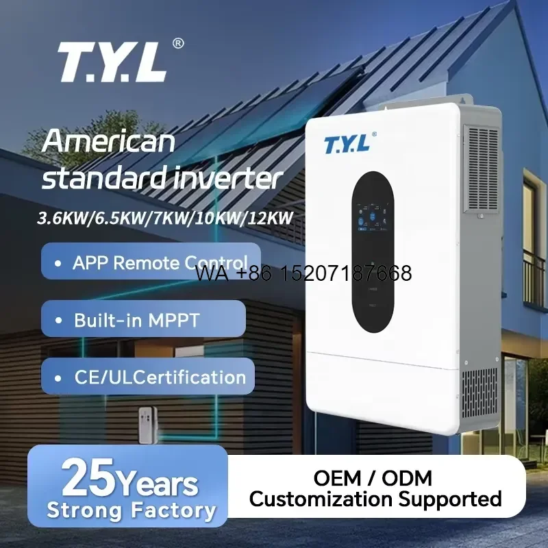 Wmwmnu for TYL 24V 3.6kW Single Phase Grid Tie Inverter Pure Sine Wave High Frequency 120-300V Input 99% Efficiency 50/60Hz