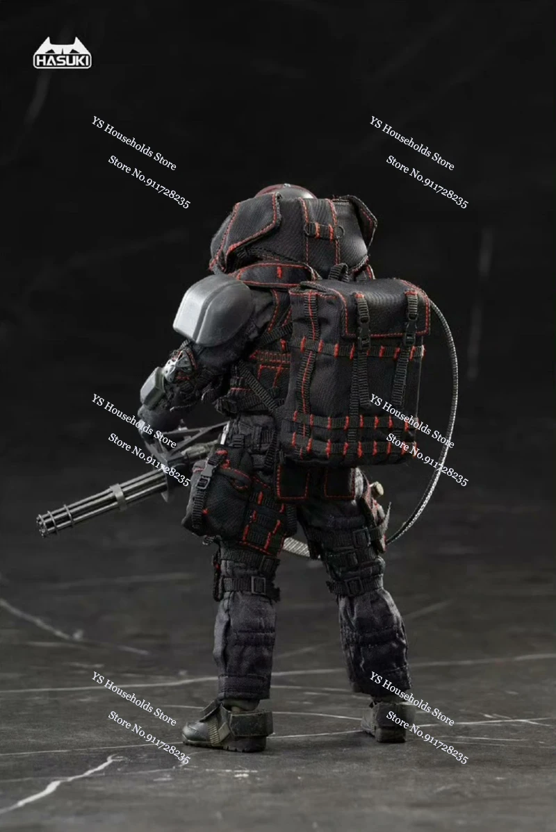 

1/12 Ops Fortress Colossus Black Operator Action Figure Hasuki SALVO Collectible 6inch SA-02 2025WF Version Combat Soldier