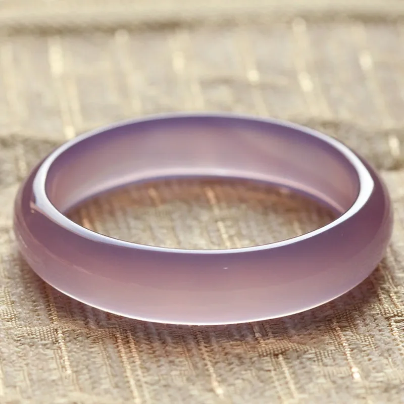 New High Ice Purple Agate Chalcedony Bracelet, Elegant Temperament Trendy Jade Bracelet