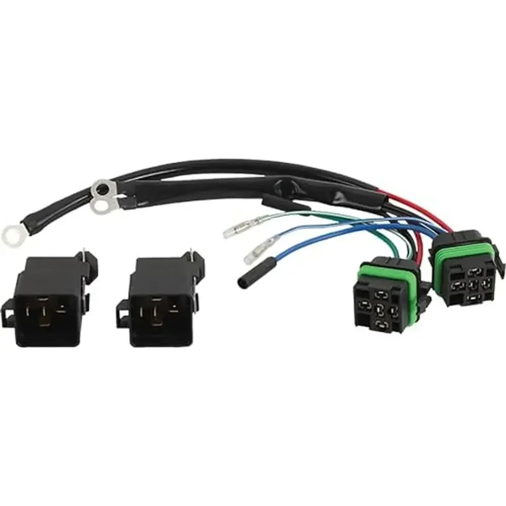 

Wiring Harness Converter 3-Wire Tilt Trim Motor to 2-Wire 30A Fuse 2 Relays Compatible with/Replacement 9807-100 ARROWHEAD