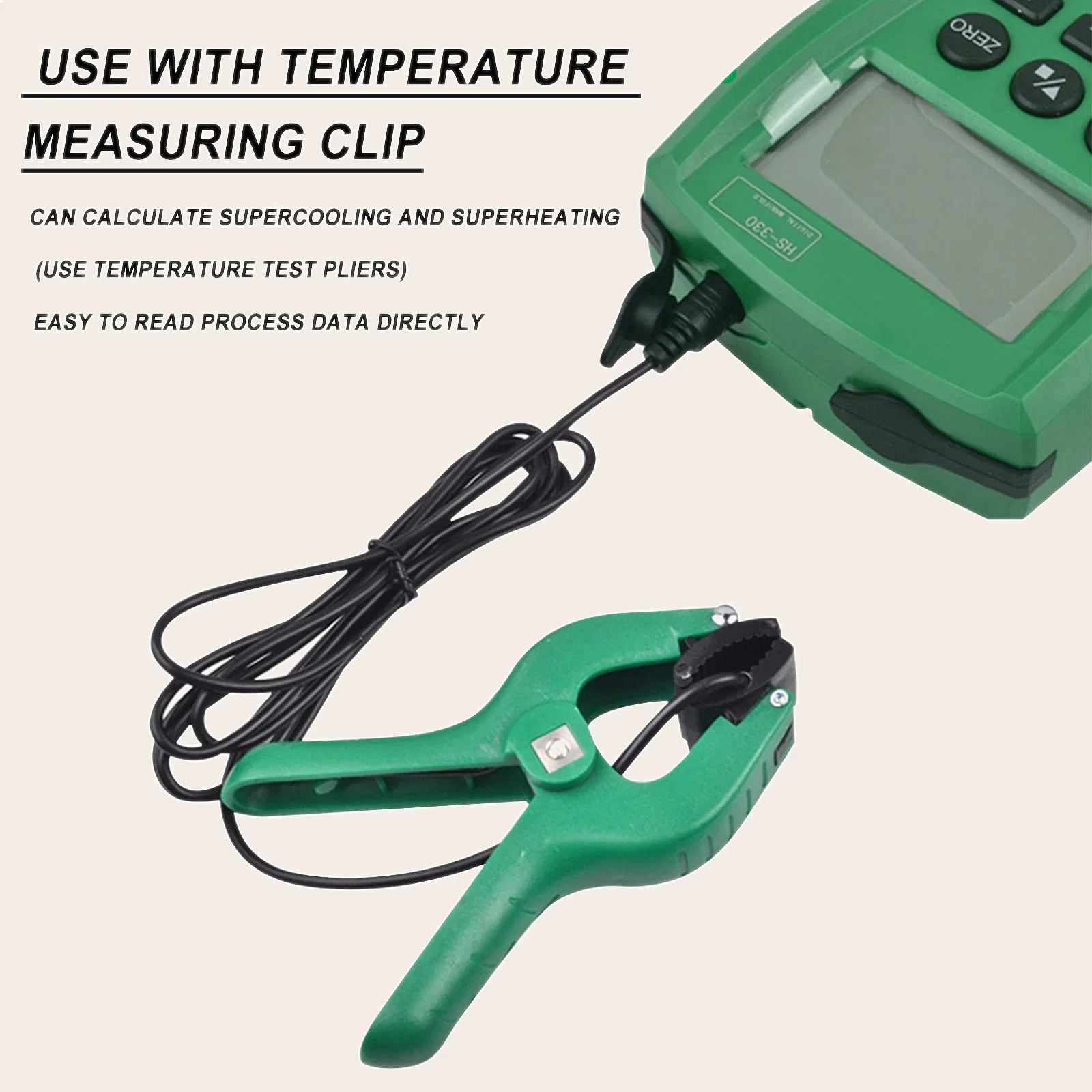 2Pcs Temperature Sensor Clips for DY517 DY517A LM120 HVAC Refrigeration Manifold Tester