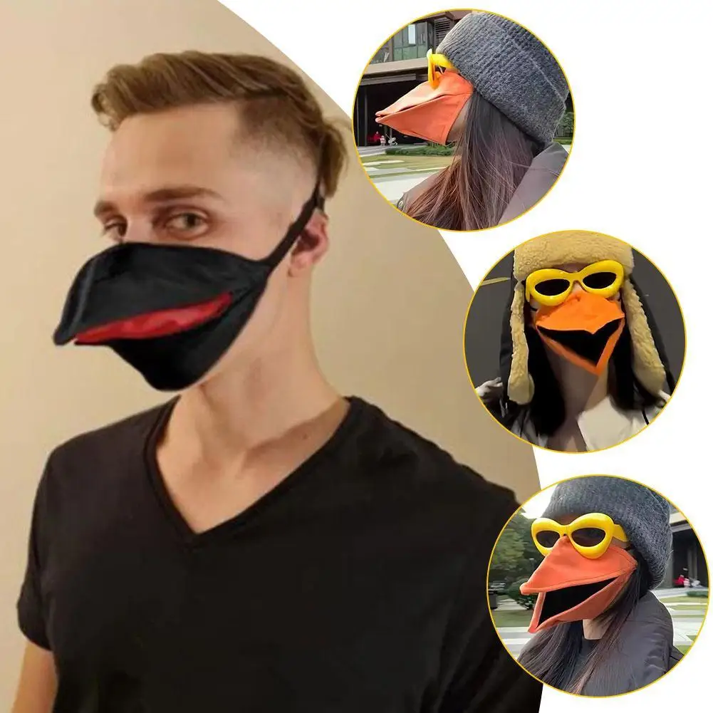 قناع منقار متحرك للحفلات التنكرية، قناع طبيب طاعون الغراب مع أشرطة قابلة للتعديل، غطاء وجه دافئ مقاوم للرياح للجنسين #1