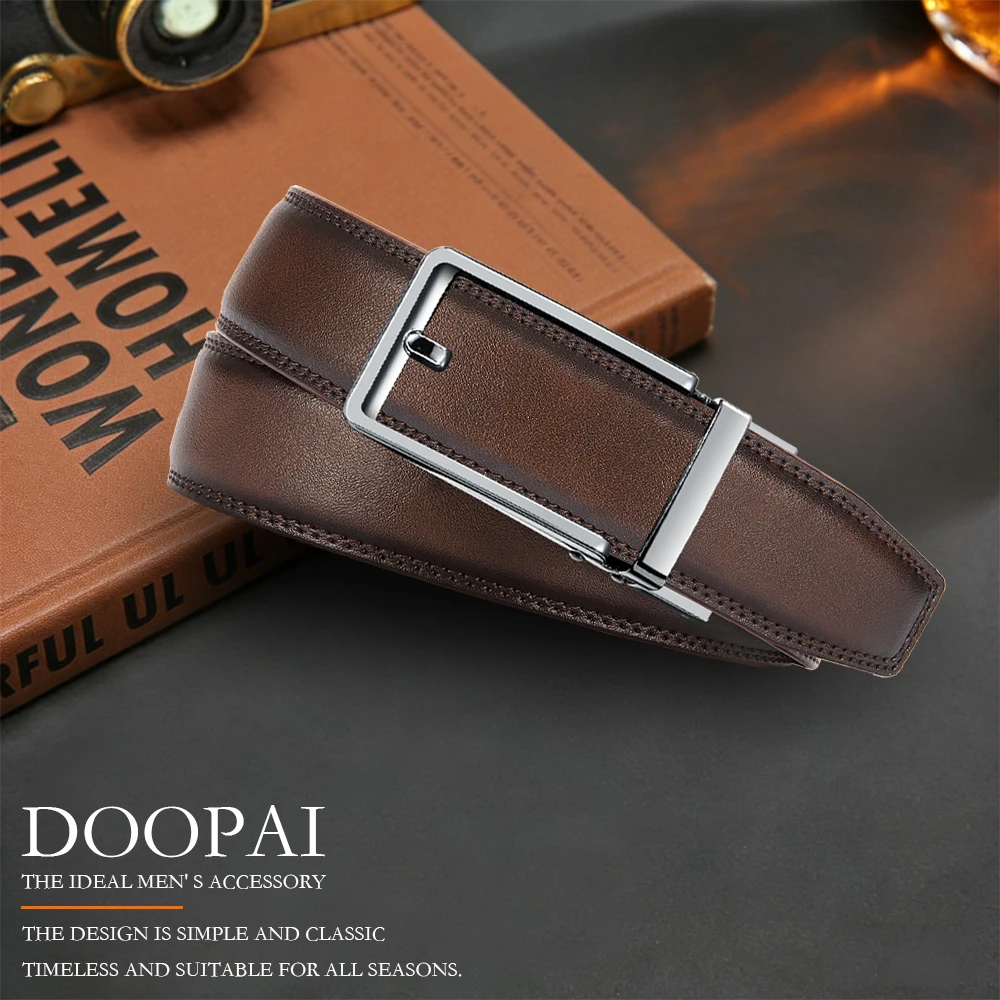 Men Belts Automatic Buckle Leather Waist Strap Male Waistband Mens High Quality Girdle Belts for Women Men Gifts