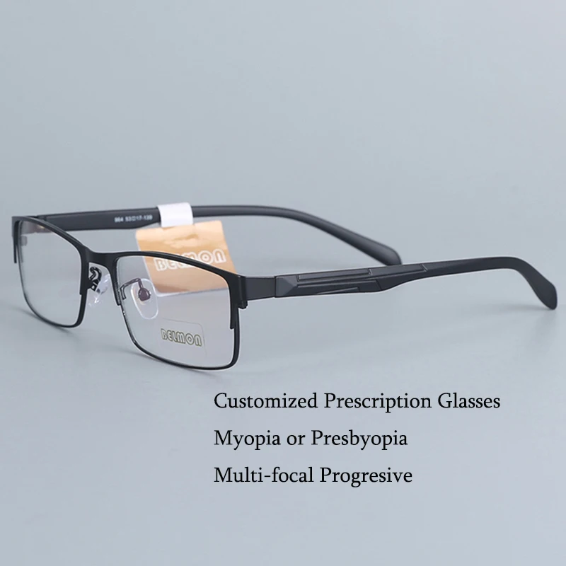 カスタマイズされた処方箋女性用-tr90-フレームフォトクロミック近視老眼鏡多焦点累進レンズ