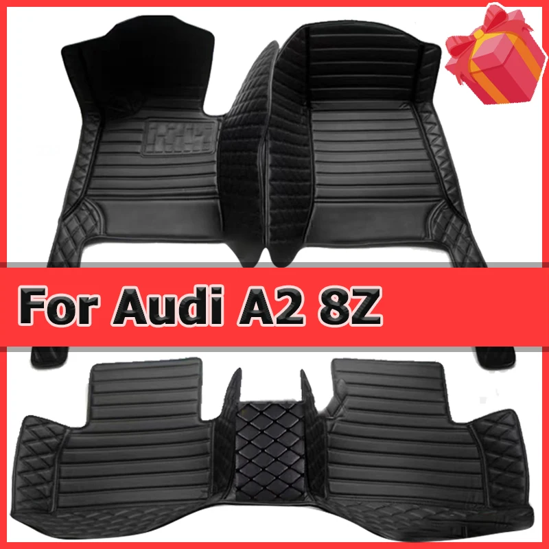 

Car Floor Mat For Audi A2 8Z 2000~2005 5seat Water Poof Car Matts Floor Carpet Leather Mat Coche Car Accessories Interior Parts
