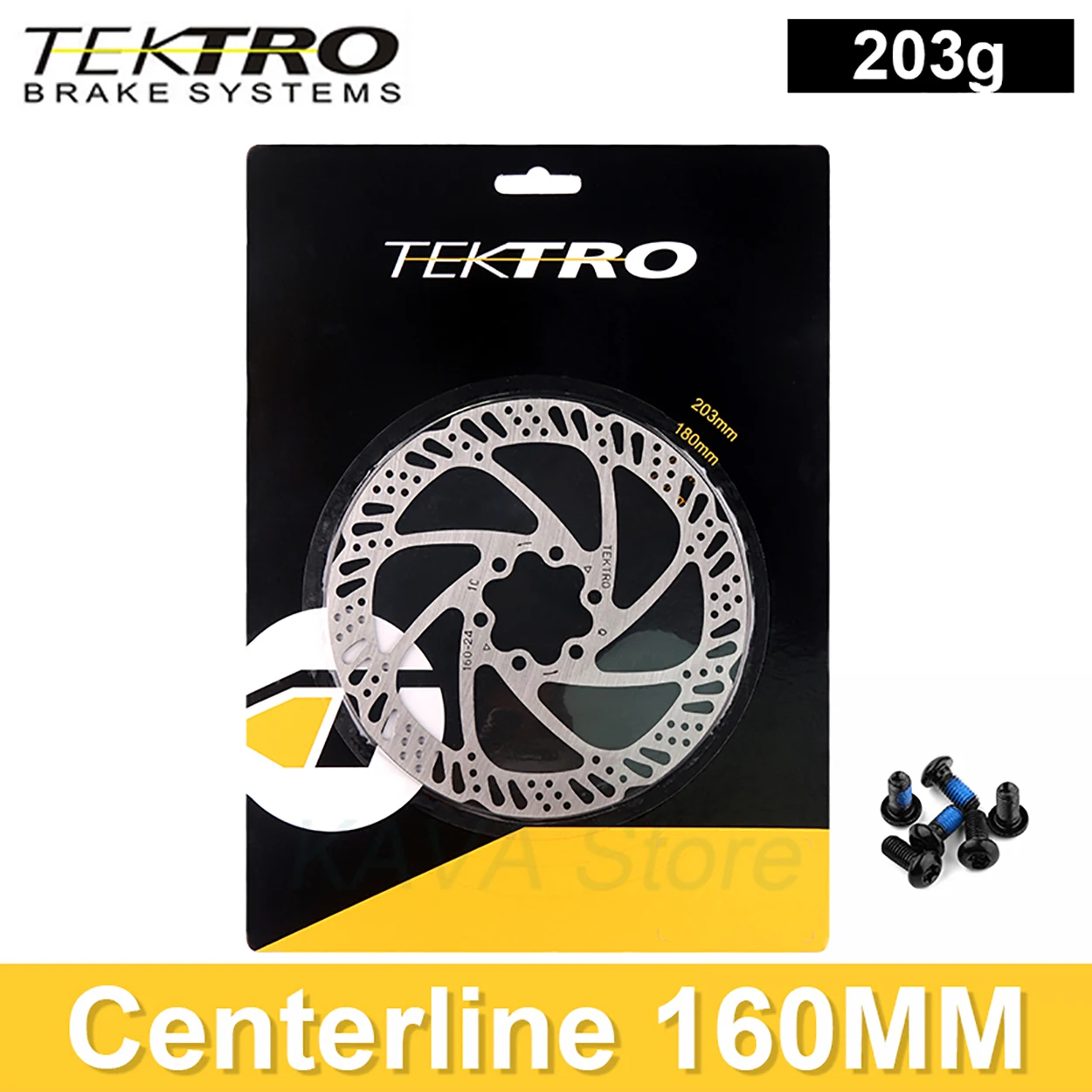 Tektro 6 Bolts Disc 140 160 180 203mm Center Lock Rotor MTB Hydraulic Brake Disc Road Bike Brakes Mountain Bicycle Rotors