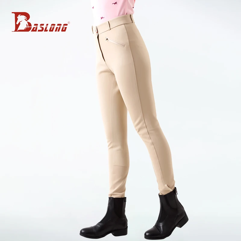 Celana Olahraga Berkuda Baslong Bernapas Sepanjang Tahun Celana Tahan Aus Gaya Inggris Celana Bersepeda Pria Peralatan Ksatria Tali Kekang Wanita