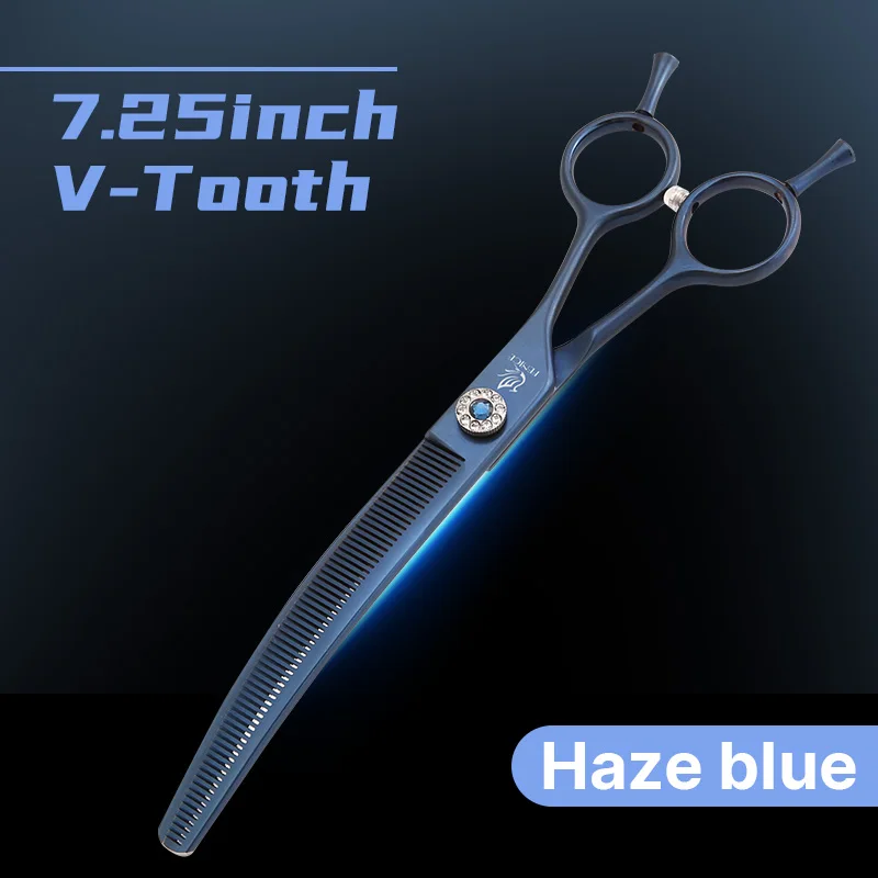 Fenice Professionele JP440c 7 inch Hoge kwaliteit hond Grooming Schaar Gebogen dunner Schaar Chunker Dunner Schaar