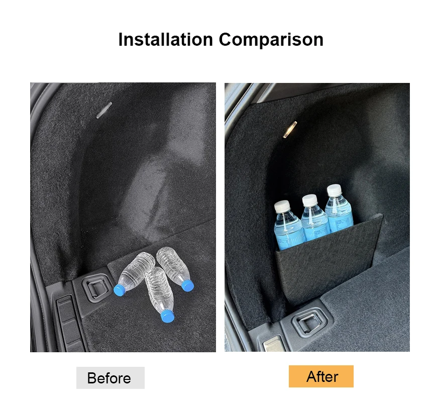 For Volvo XC60 V60 XC90 S90 XC40 Rear Trunk Organizer Side Storage Divider Back Suitcase Separator Car Upgrade Accessories