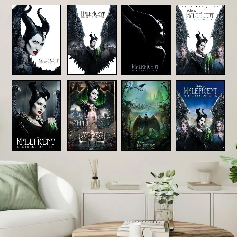 MINISO Disney Maleficent Mistress of Evil Poster Prints Wall Painting Bedroom Living Room Wall Sticker Office Small