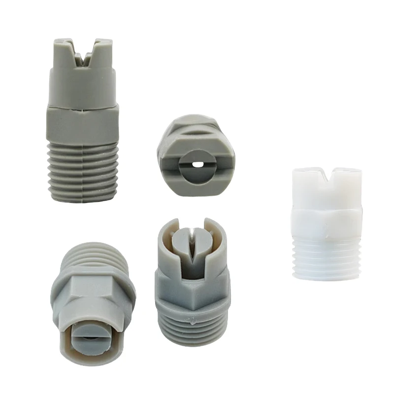 

PP plastic fan-shaped nozzle industrial spray humidification dust removal and cooling integrated atomization cleaning spray head