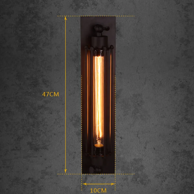 Retro Vintage Edison LED Lâmpada de Parede, Corredor Moderno, Industrial, 90-260V, Filamento, Decoração para Casa, Luz Interior, E27