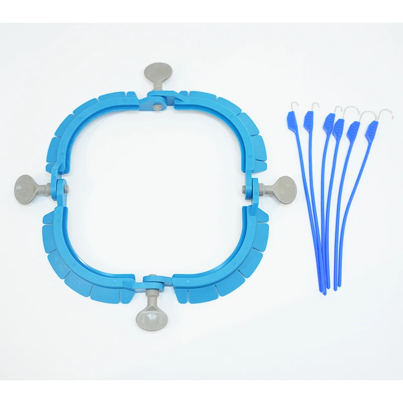 Disposable Surgical Retractor for Pets Curved Type with Retractor System Rings and Hooks