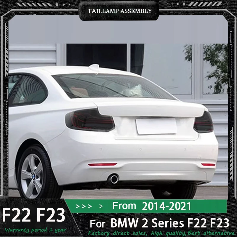 Car Styling For BMW 2 Series 2014-2021 F22 F22 218i 220i 225 M2 Rear DRL Tail Lamp LED Brake Taillights Auto Daytime Accessories