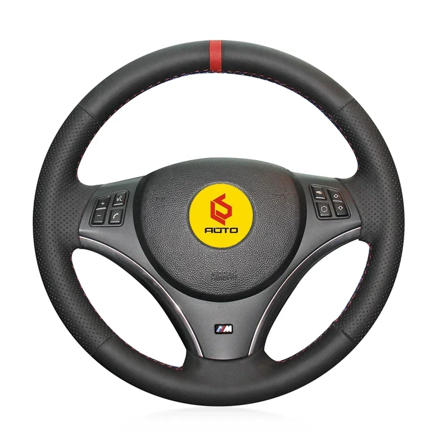 Braiding cover for Steering Wheel Cover for BMW E90 E91 E92 E93 X1 E84 E87 E81 E82 E88 leather steering wheel case