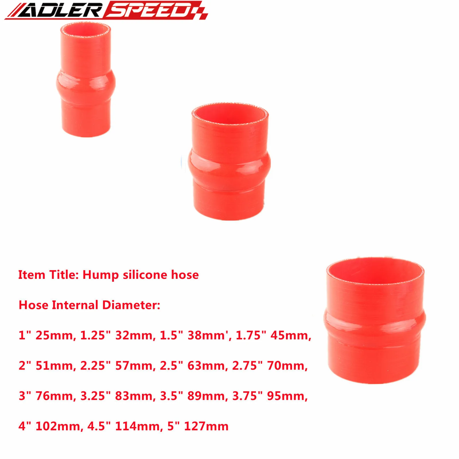 Red 89mm Length Straight Hump Hose General Silicone Coolant Intercooler Pipe Tube Hose 63mm 70mm 76mm 80mm 83mm 89mm 95mm 102mm