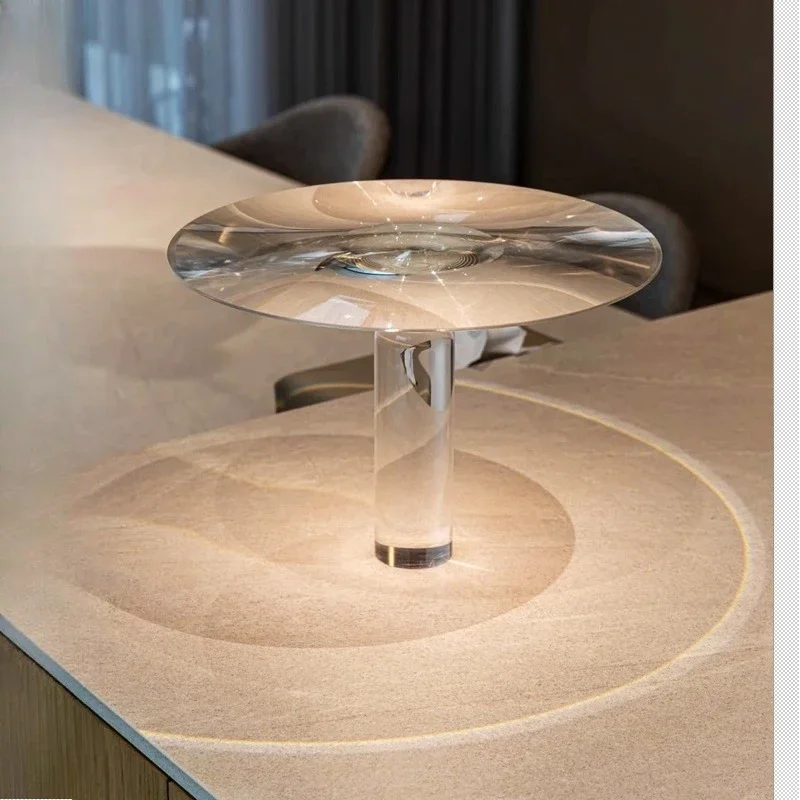 Italian Designer Floor Lamps Transparent LED Rechargeable Bedsides Dining Room Bedroom Study Portable LED Table Lights Fixtures
