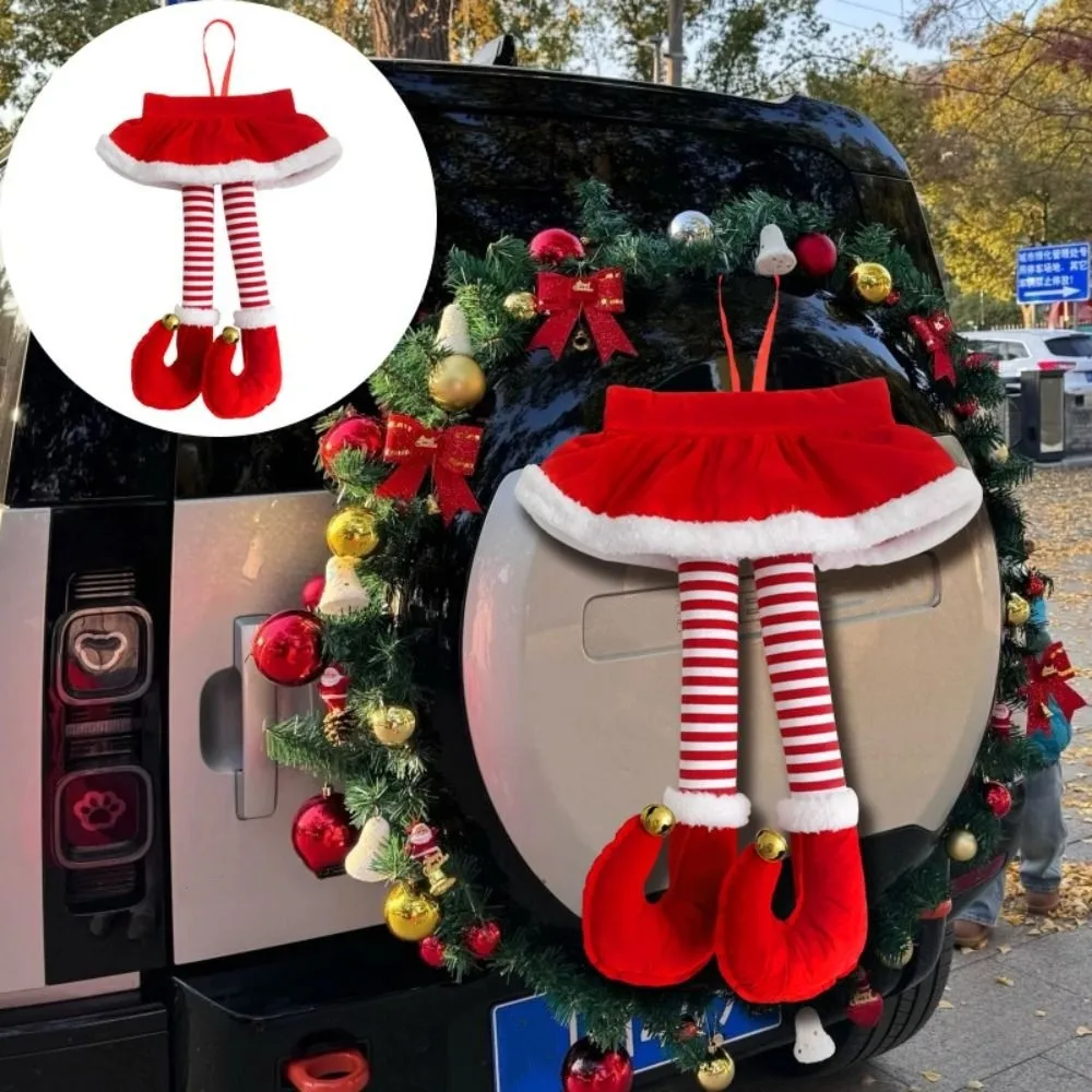 Leg Shaped Car Hanging Ornaments Novelty Unique Christmas Car Decor Holiday Party Decor Auto Interior Pendant