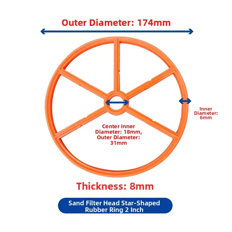 Waterproof Sealing Ring Pool Sand Filter Gasket Swimming Pool Sealing Ring High Sealing Performance Wear Resistant Material