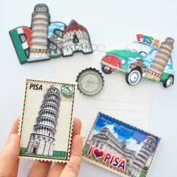 1pc, Leaning Tower of Pisa Fridge Magnets, Italy Fridge Stickers Travel Fridge Magnets Home Kitchen Decor, Italian Souvenirs