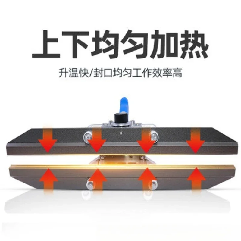 300 Hand Pulse Sealing Machine Thermal Impulse Sealer with Temp Control Manual Plastic Bag Sealer for Small Business