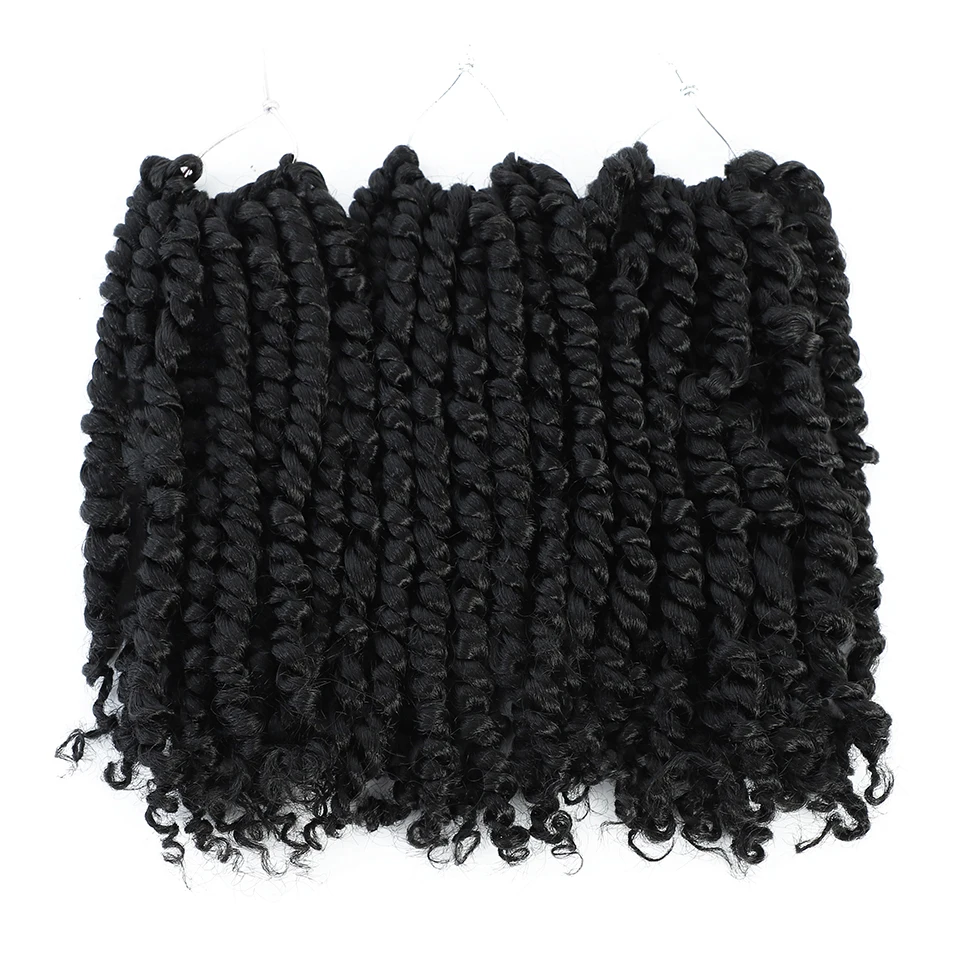 

18 24 inch Passion Twist Synthetic Hair Extensions For Afro Women 6 8 inch Crochet Braiding Hair Extensions For Afro Little Girl