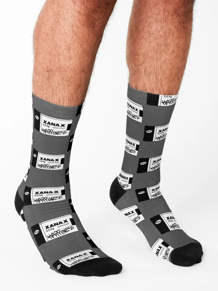 Xanax-Chaussettes Esthétiques Rétro et Cool pour Homme et Femme