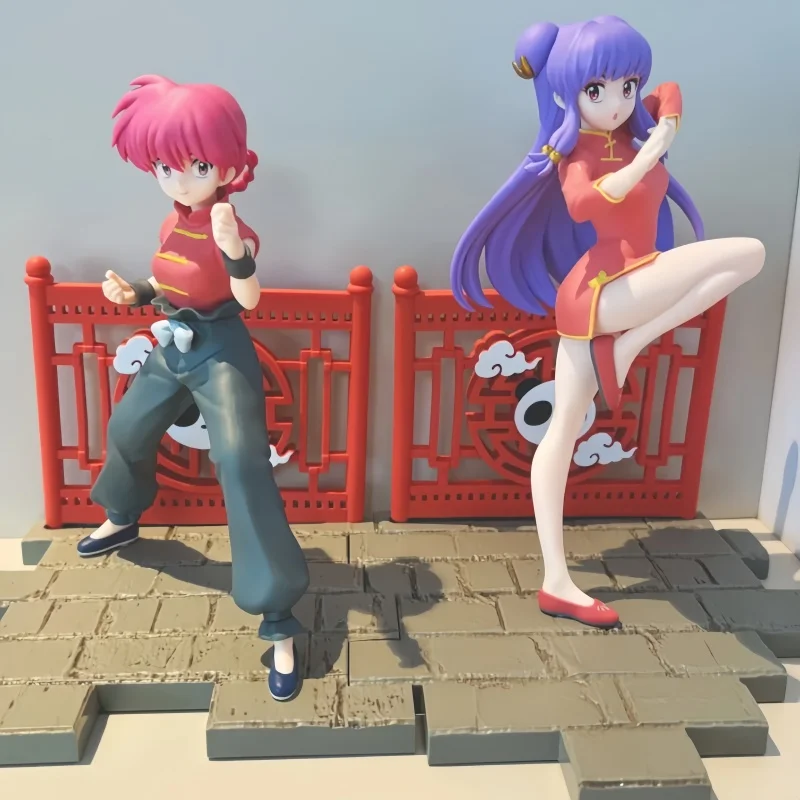 

Original Sega Ranma 1/2 Luminasta Shampoo Tendou Akane Saotome Ranma 19cm Kawaii Doll Action Figure Pvc Model Toy Gifts