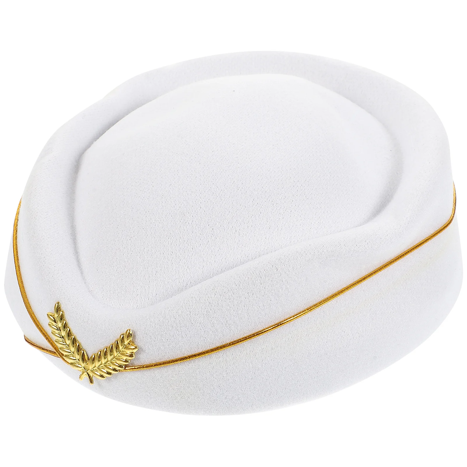 Gorra de azafata de línea aérea para mujer, sombrero de azafata para fiesta de Cosplay, accesorio de disfraz de escenario, decoración
