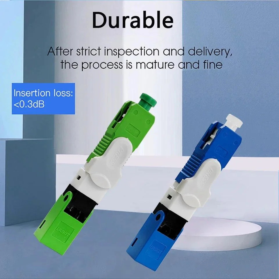 UNIKIT merek ESC250D FTTH SC UPC Optical fibe konektor cepat SC FTTH serat optik konektor cepat tertanam 100% asli