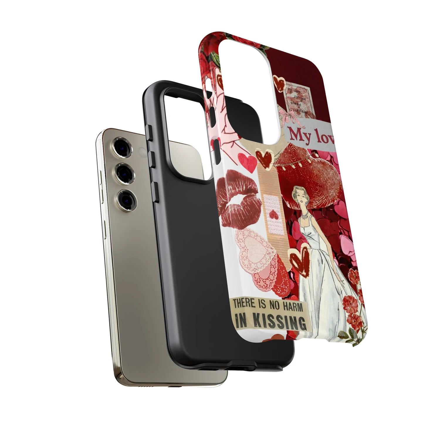 Чехол для телефона Valentines Red Lips для Samsung Galaxy S5 S4 S23 S22 S21 S20 A13 A14 A15 A16 A23 A25 A32 A35 A52 A53 A54 A55 A71 5G