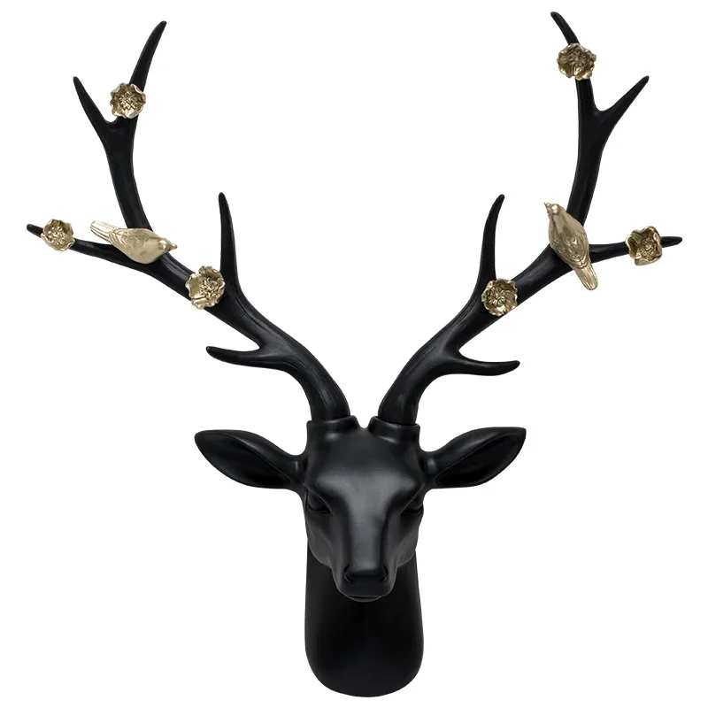 

YY Creative Fortune Deer Head Wall Pendant Wall Decoration Wall Hangings