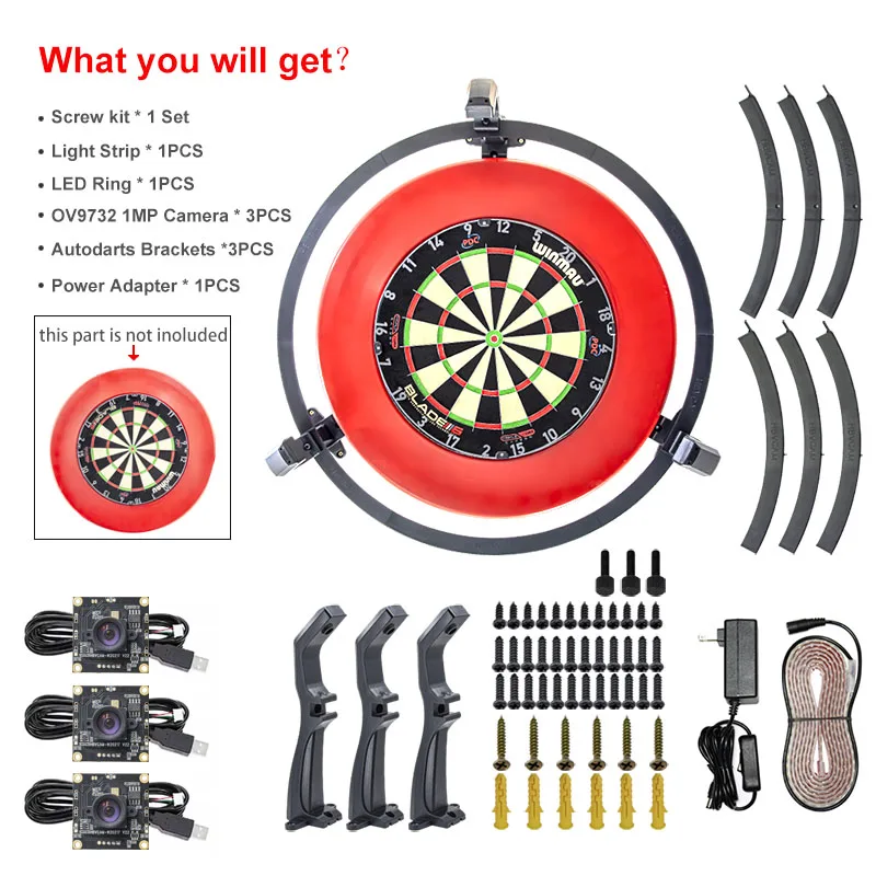 HBVCAM Autodarts Scoring System Injection Mold Bracket Kit for Darts Game Equipment